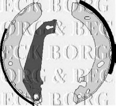 BORG & BECK bbs6027 -  Комплект тормозных колодок